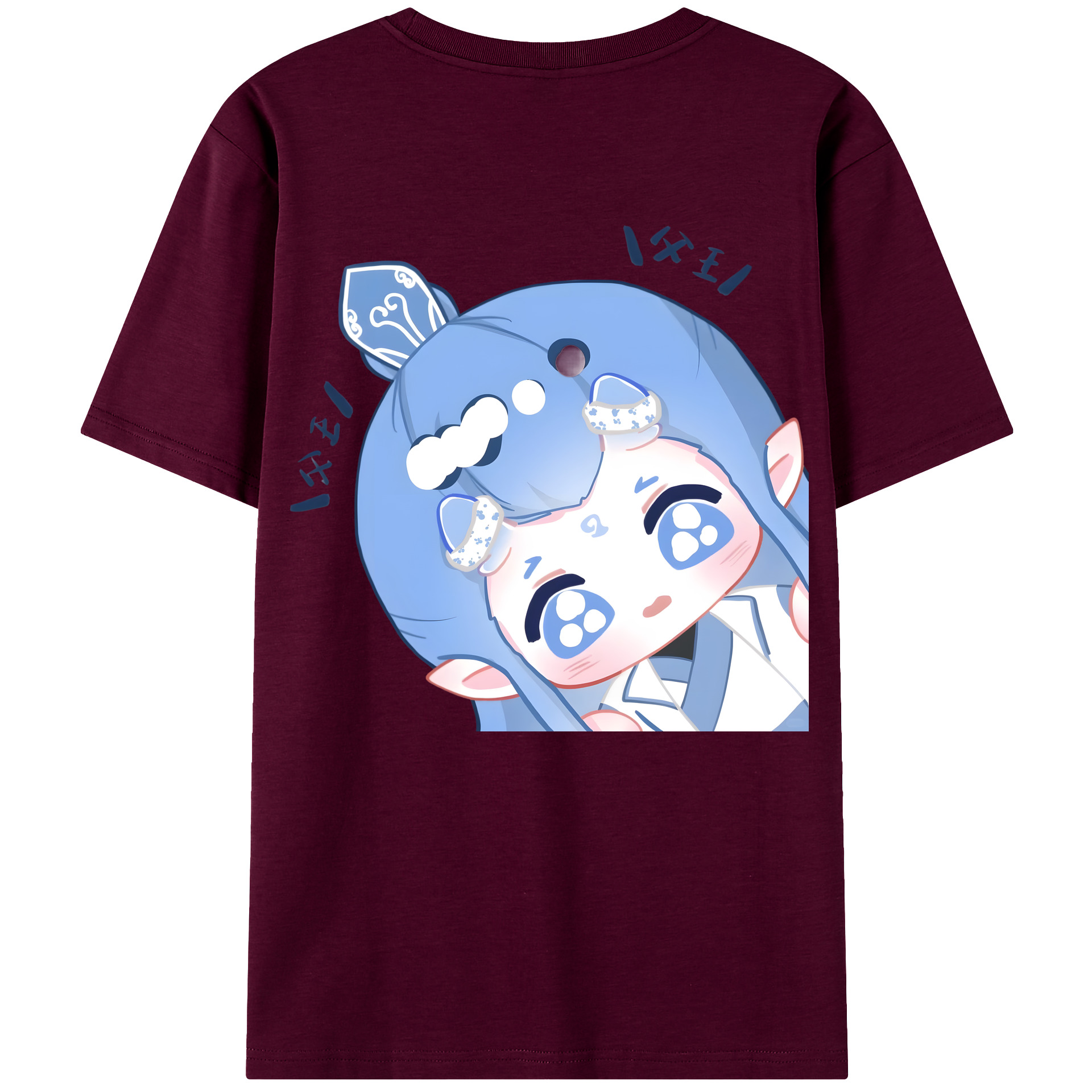 （画像用） Ne Zha 2 ナタ 魔童の大暴れ レディース半袖Tシャツ(バックプリント)